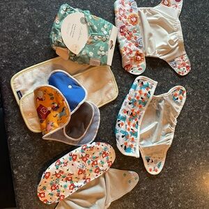 Colorful Kids Cloth Diaper Set of 4 (8-35 lbs)